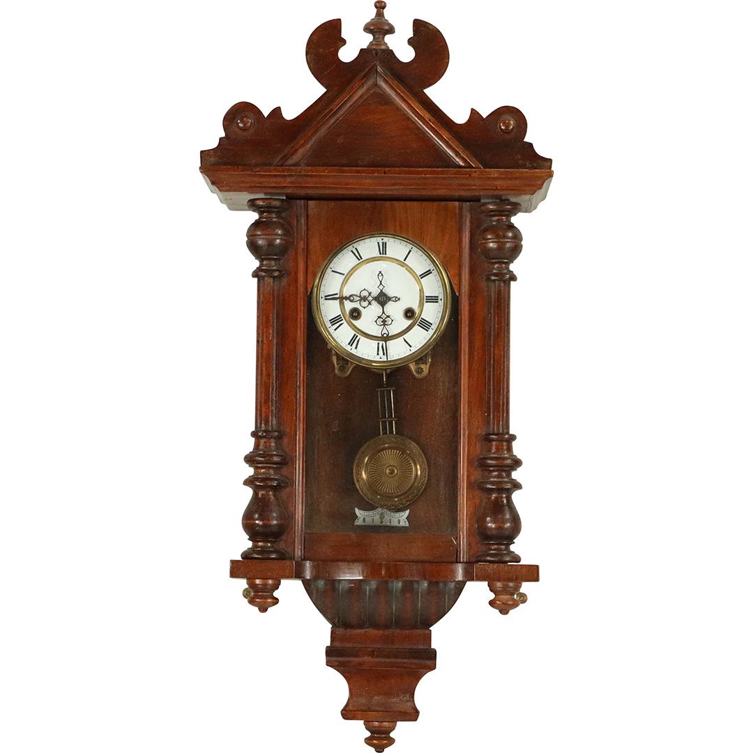 Victorian Walnut Wall Hanging Regulator Clock (1 of 10)