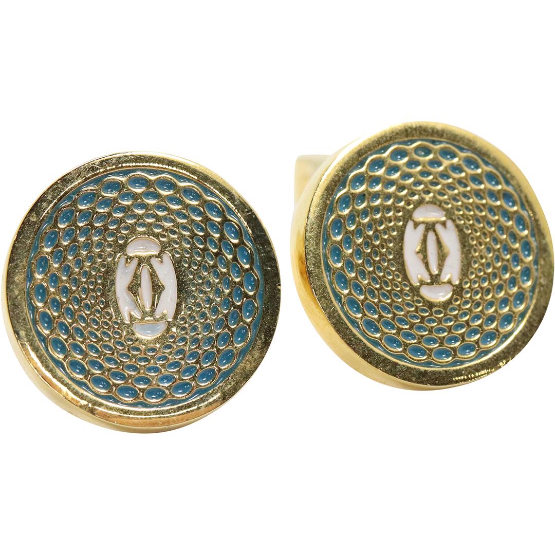 CARTIER Gold Tone Cuff Links (1 of 4)
