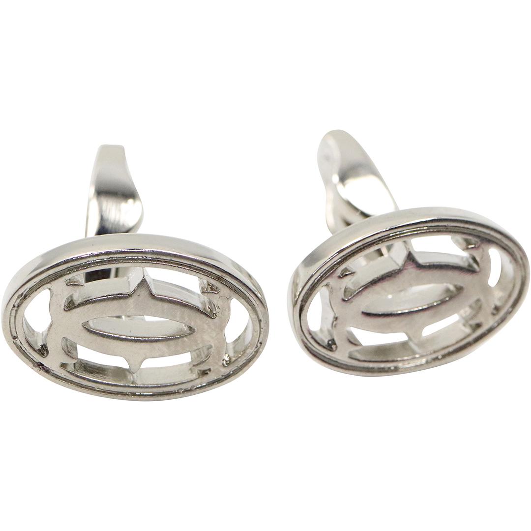 CARTIER Silver Tone Cuff Links (1 of 4)