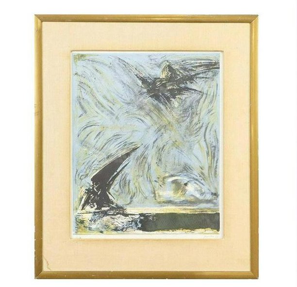 1963 Mid-Century Modernism Lithograph Pencil Signed (1 of 9)