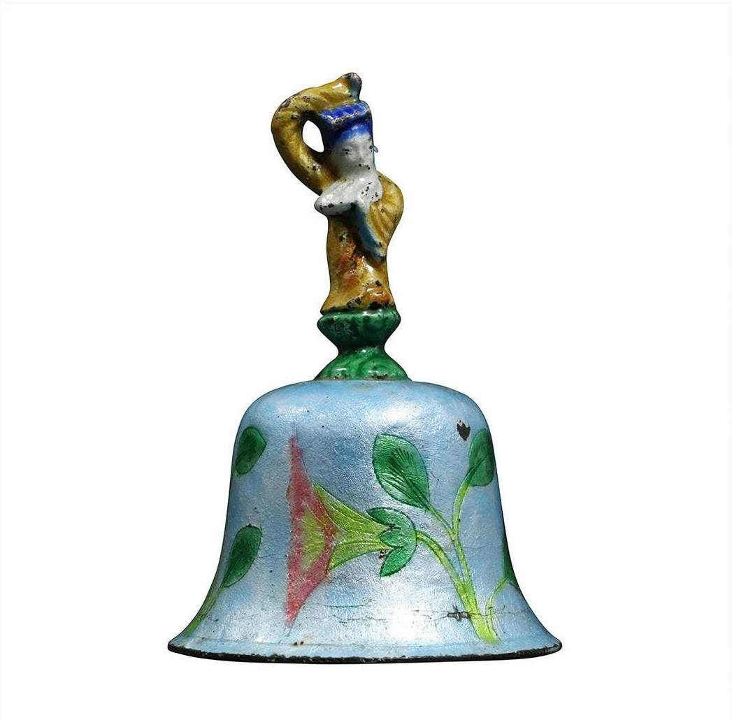 Russian Decorated Enamel over Silver Dinner Bell (1 of 5)