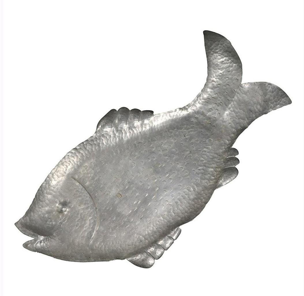 Savo Finn, Norwegian, Hand Hammered Aluminum Fish Tray (1 of 7)