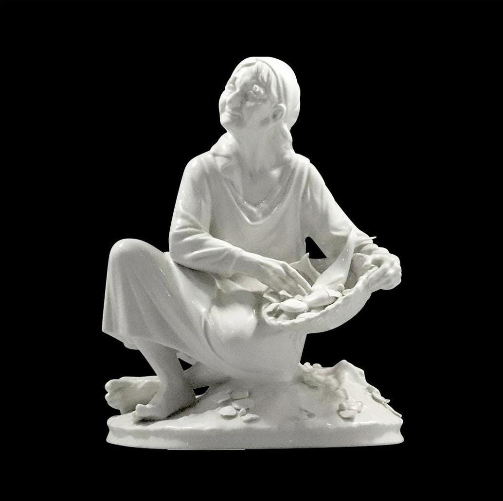 Dresden Western Germany Porcelain Figure Bowl of Fish (1 of 9)