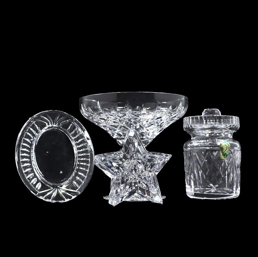 [4] Four Assorted Signed WATERFORD Crystal Glass Items (1 of 13)