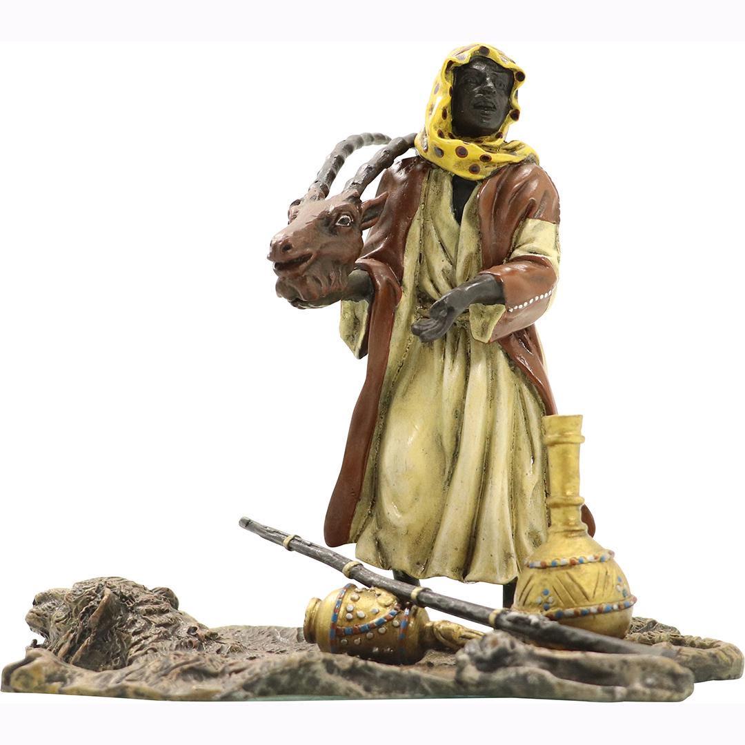 after Bergman, Vienna Bronze Arabian Animal Hunter (1 of 9)