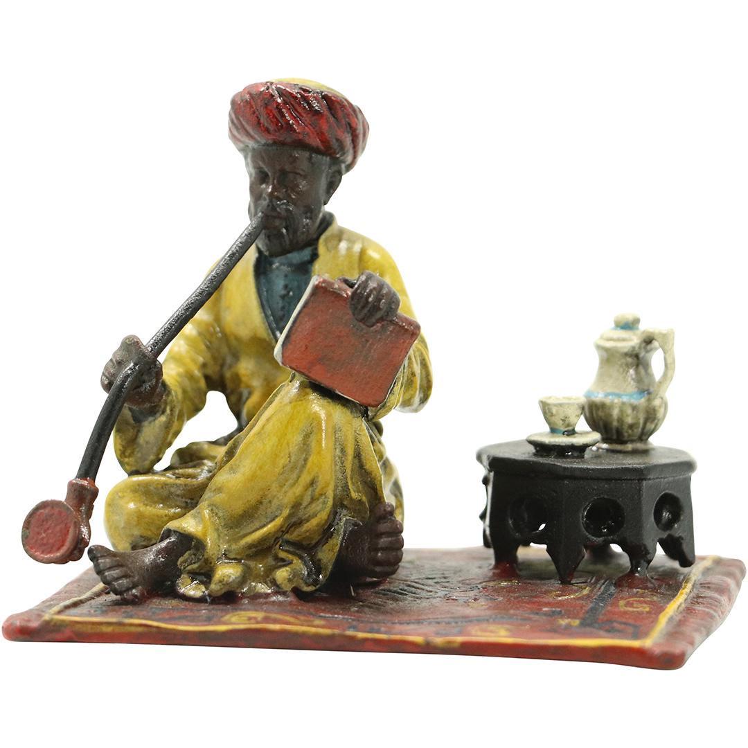 after Bergman, Vienna Bronze Arab Smoking Opium Pipe (1 of 7)