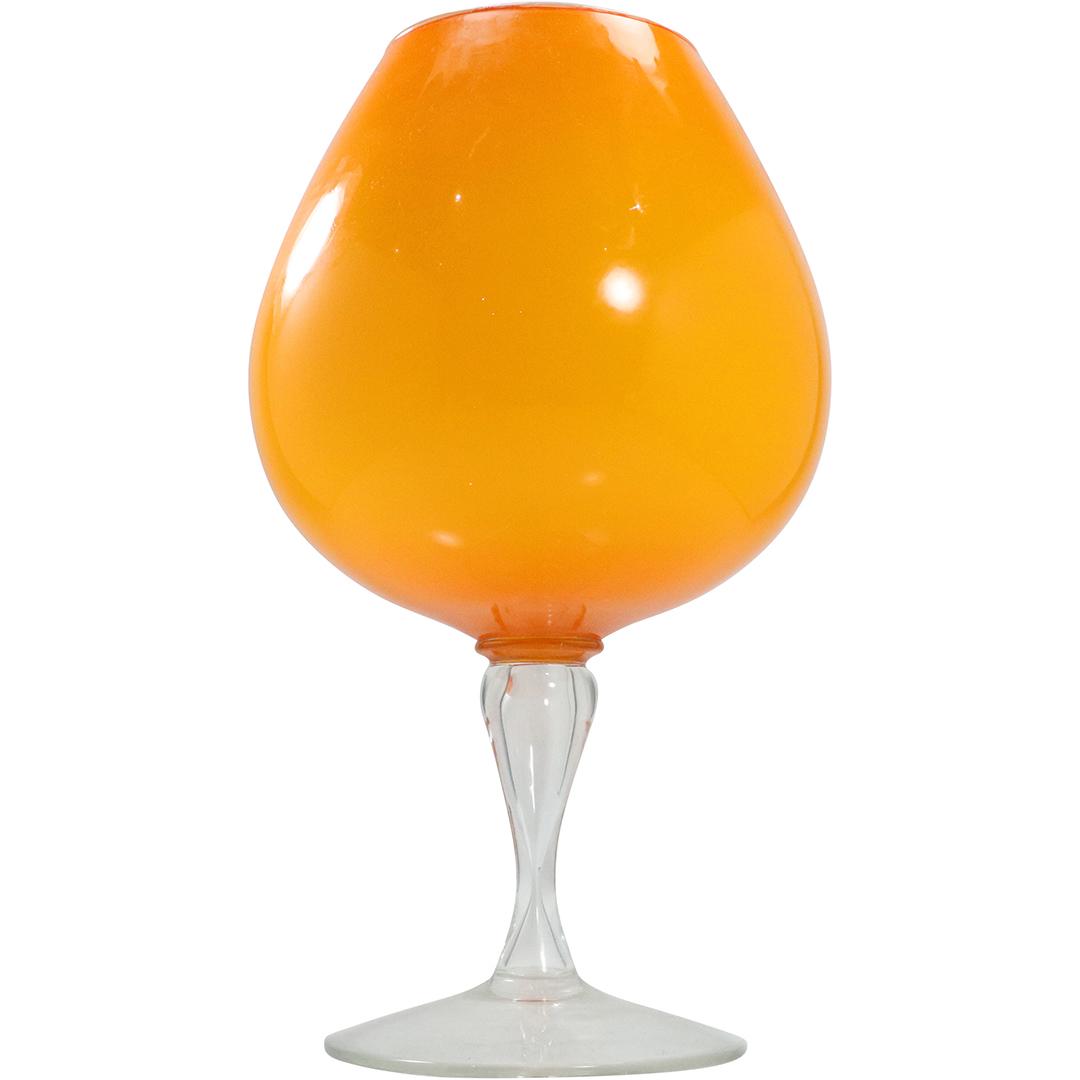 Mid-Century Modern Large Orange Glass Sifter / Vase (1 of 6)