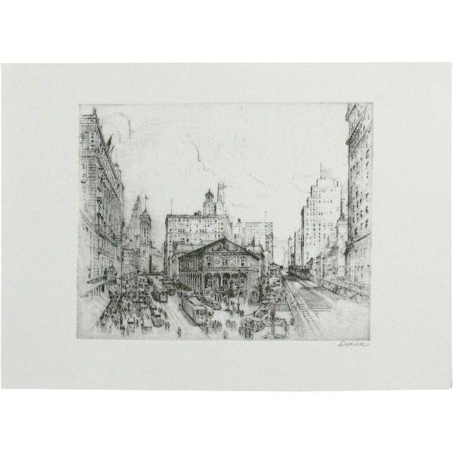 Leon Dolice, Etching Grand Cental Station New York City (1 of 7)