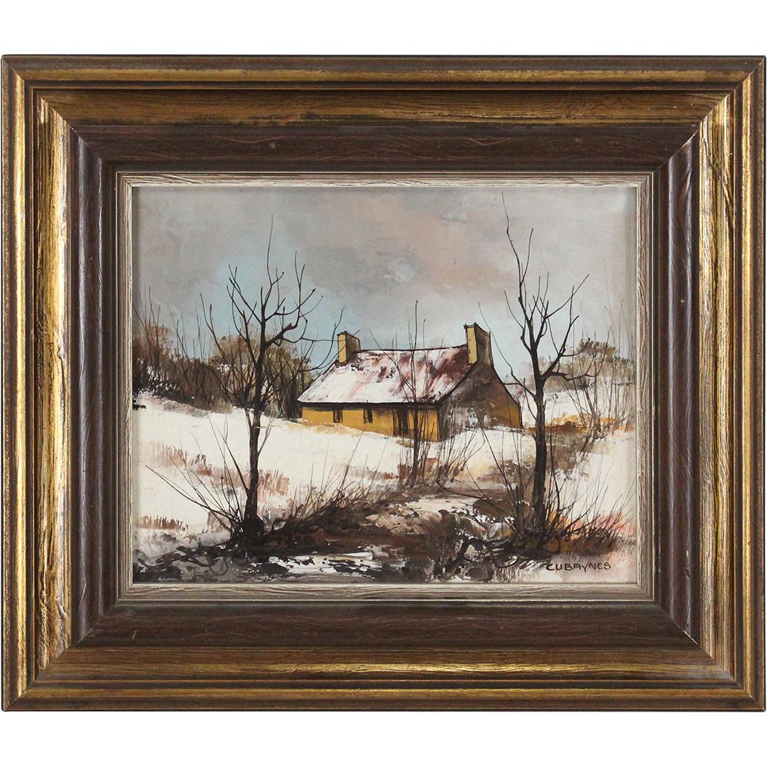 Jean Claude Cubaynes, Oil Painting Landscape with Home (1 of 7)