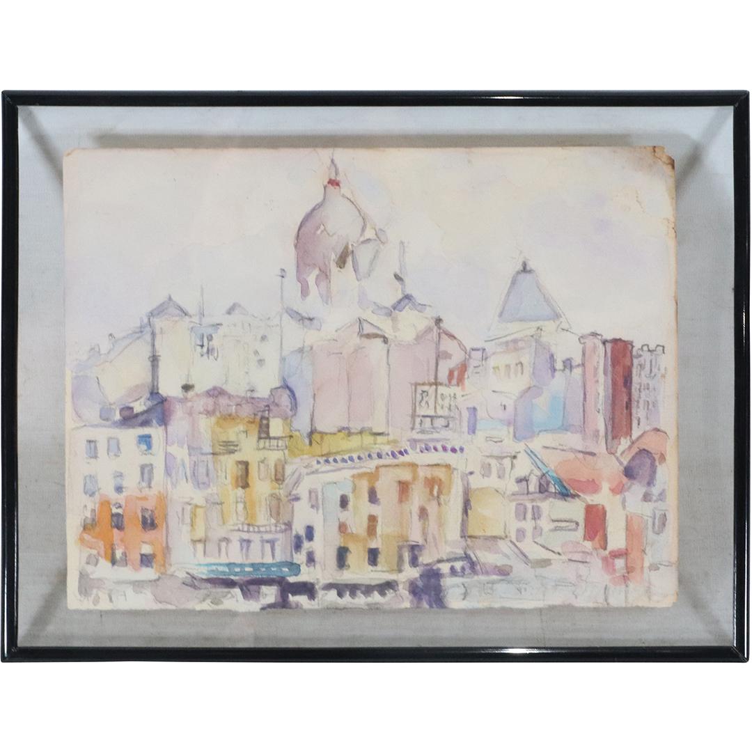 John Marin(attributed); American W/c Lower Manhattan (1 of 6)