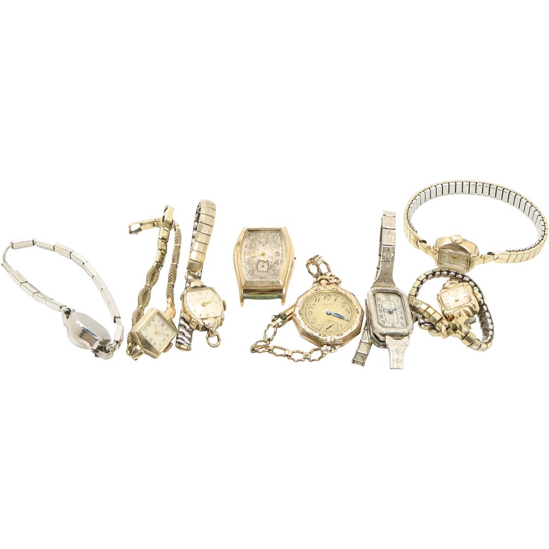 7 Assorted Estate Wristwatches As Found: Elgin Longines (1 of 9)