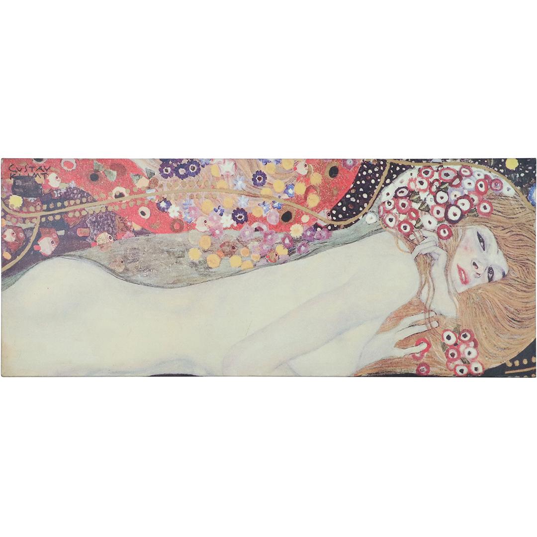Gustav Klimt, Reclining Nude Giclee on Canvas: Gustav Klimt, Reclining Nude Giclee on Canvas. Signed in plate. Size: 22x55. ASKart: Gustav Klimt (1862 - 1918) was active/lived in Austria, Germany. Gustav Klimt is known for Abstract portrait, figur