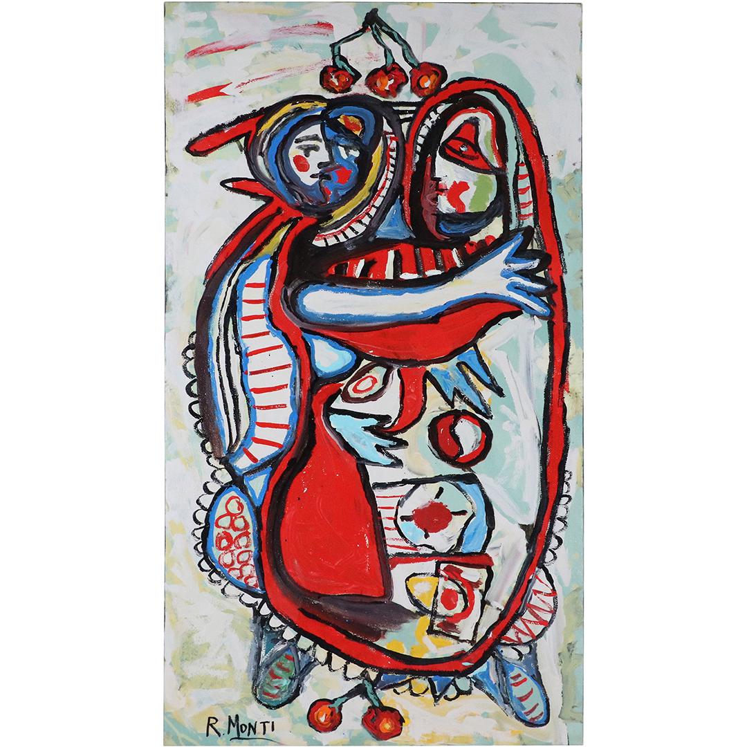 Rocco Monticolo, R Monti, Abstract Couple Embracing O/c (1 of 7)