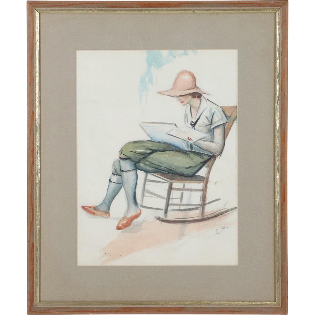 C R Attributed Charles Rosen W/c Woman Rocking Chair (1 of 7)