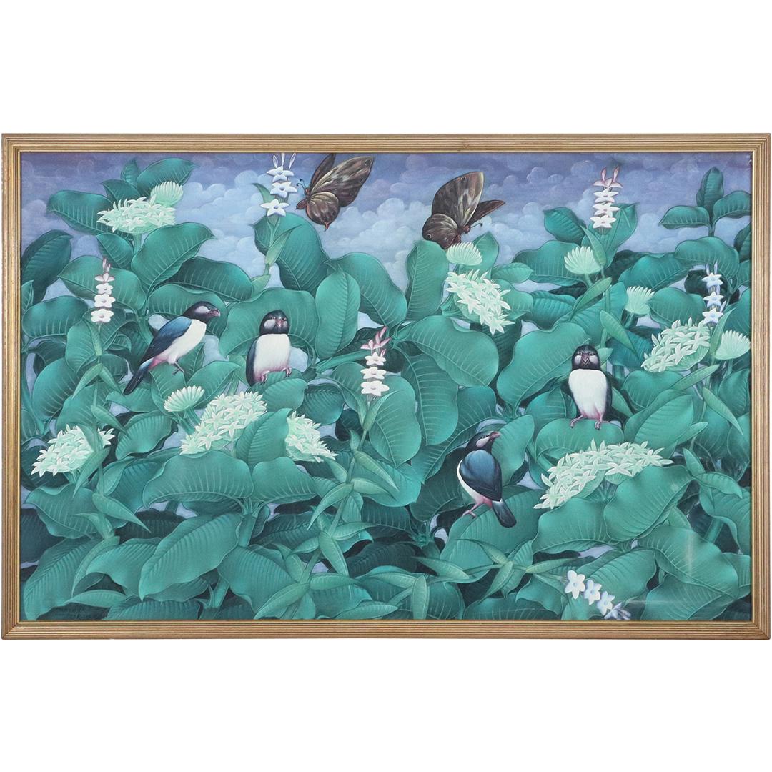 Wijaya, Bali; Birds & Butterfly in Rain Forest, Signed (1 of 7)