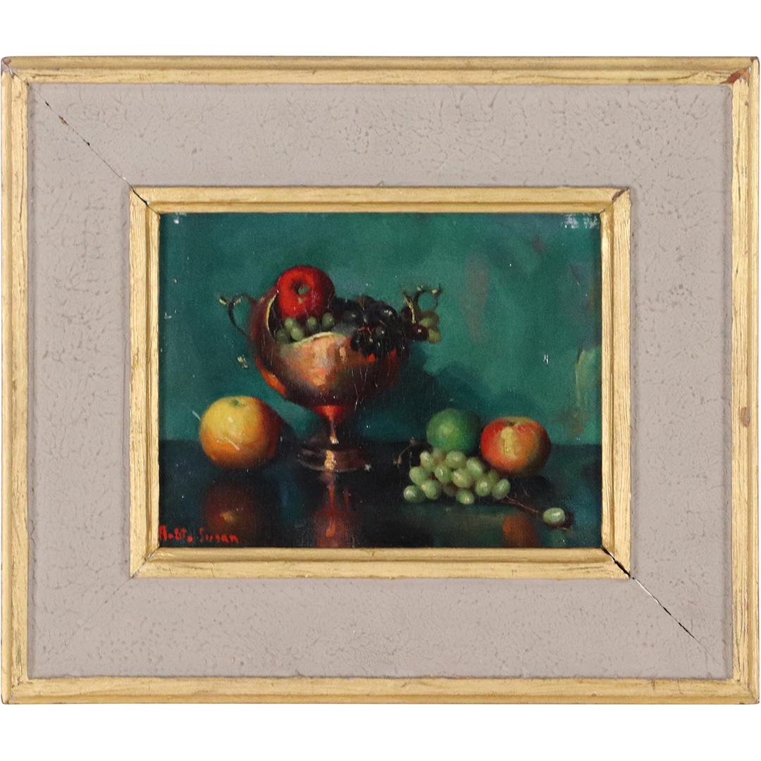 ROBERT SUSAN 1887-1957, Oil/b Quality Fruit Still Life (1 of 8)