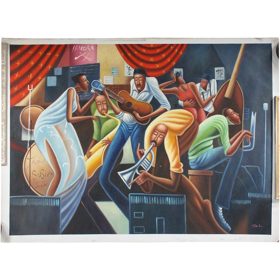 Jazz Band Colorful Poster by Artist: Tom L. (1 of 12)