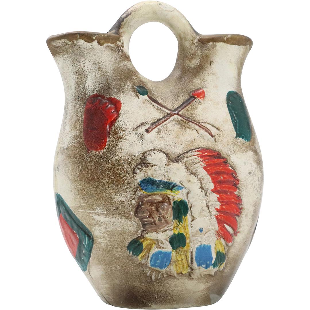 Vintage Ceramic Native American Decorative Vase (1 of 6)