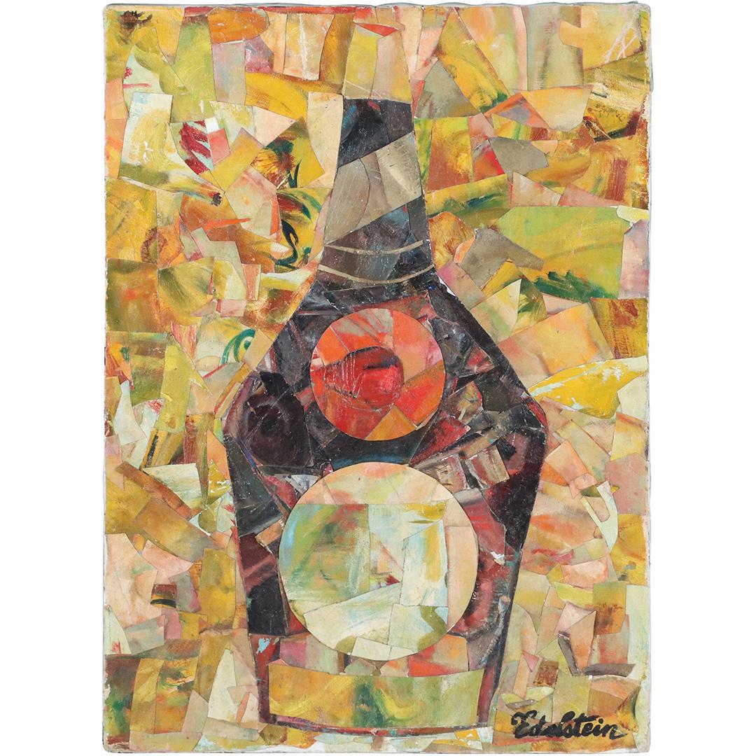 Paul Edelstein, Bottle Decanter in Cubism Collage (1 of 8)