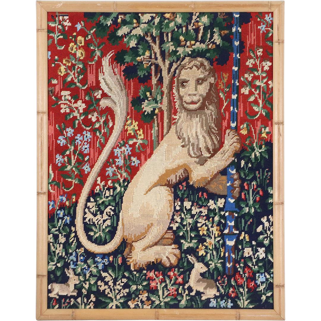 Renaissance Majesty Lion Needlepoint - Framed (1 of 7)
