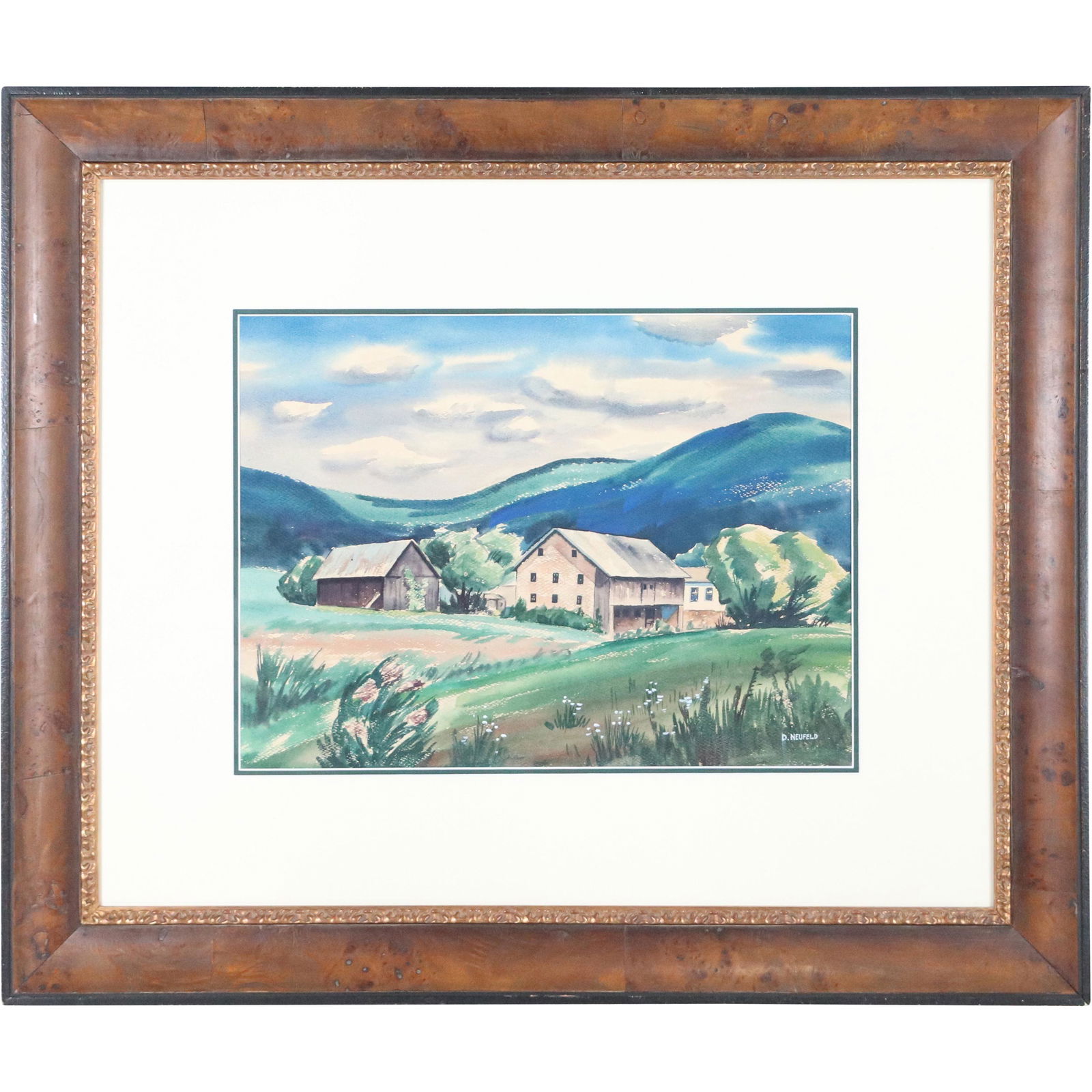 Dietrich Neufeld, Watercolor Country Farmhouse (1 of 7)