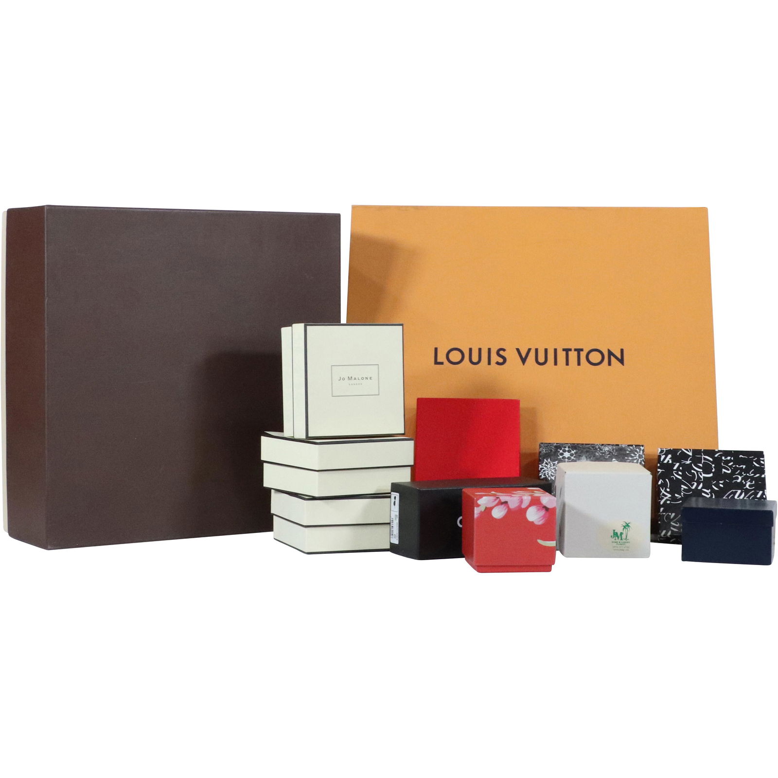 Grouping of Assorted Boxes Louis Vuitton,  Chanel, JM (1 of 7)