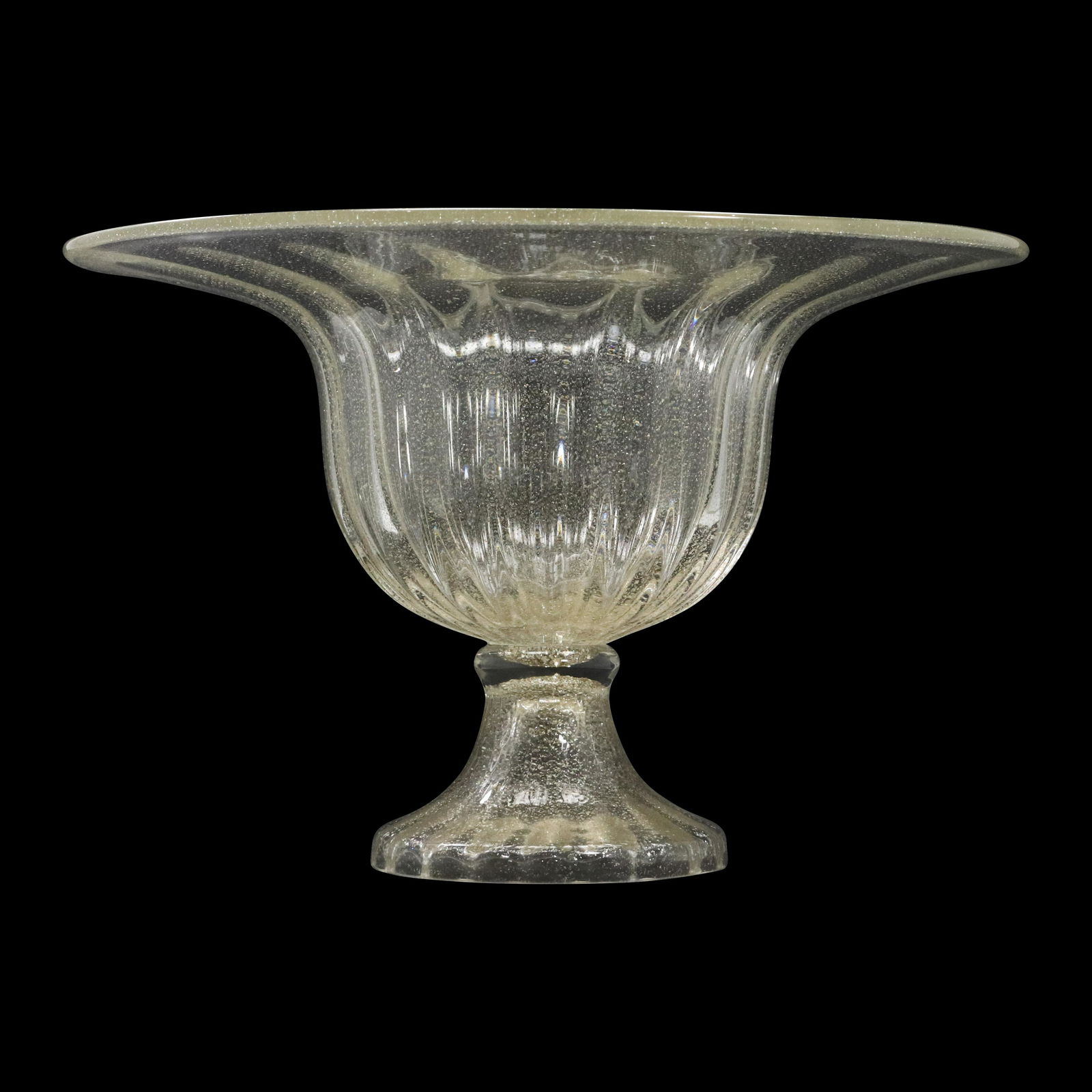 Barovier & Toso Italian Murano Glass Pedestal Bowl (1 of 6)