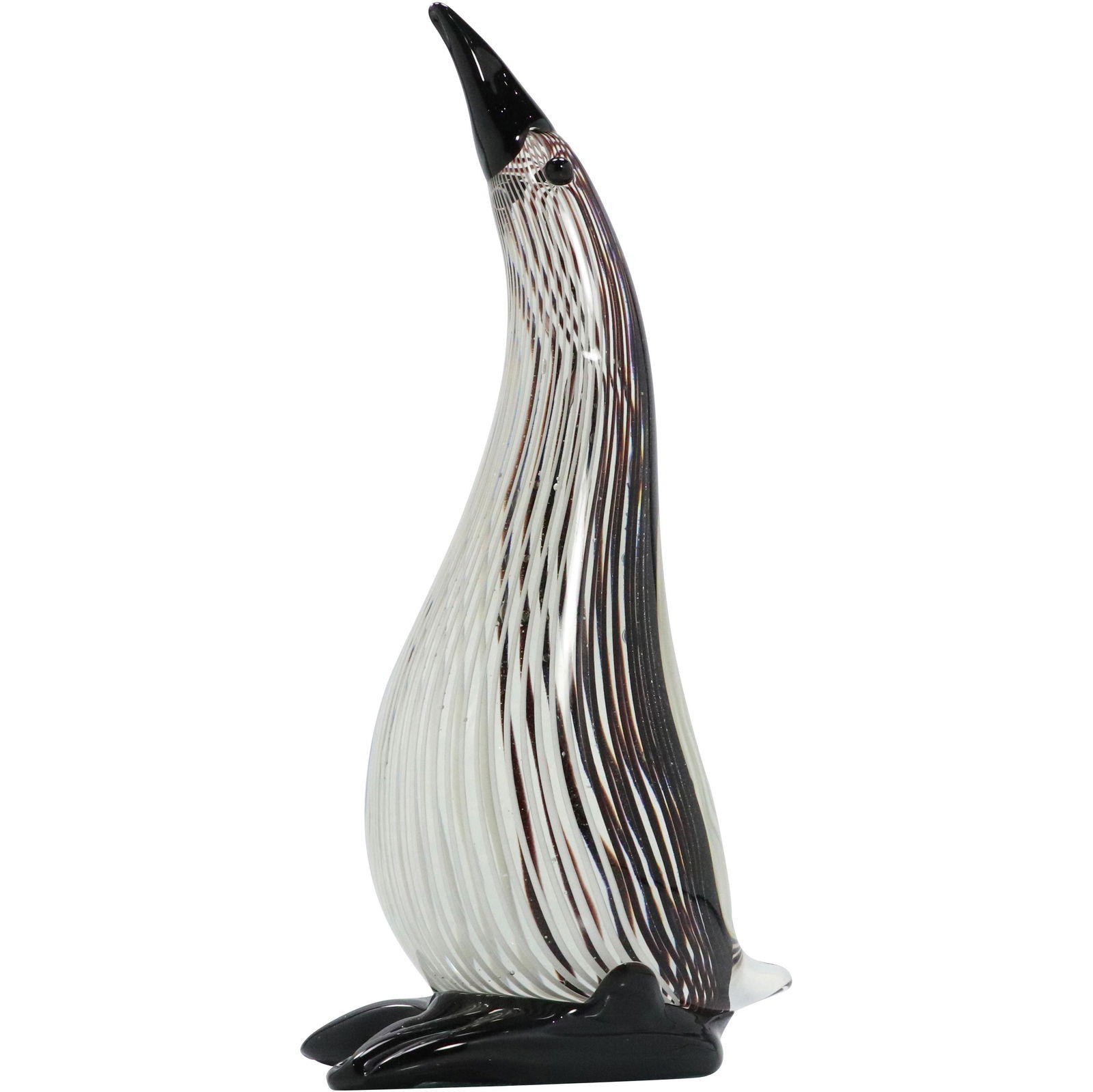 Mid-Century Italian Art Glass Penguin Internal Lines (1 of 7)