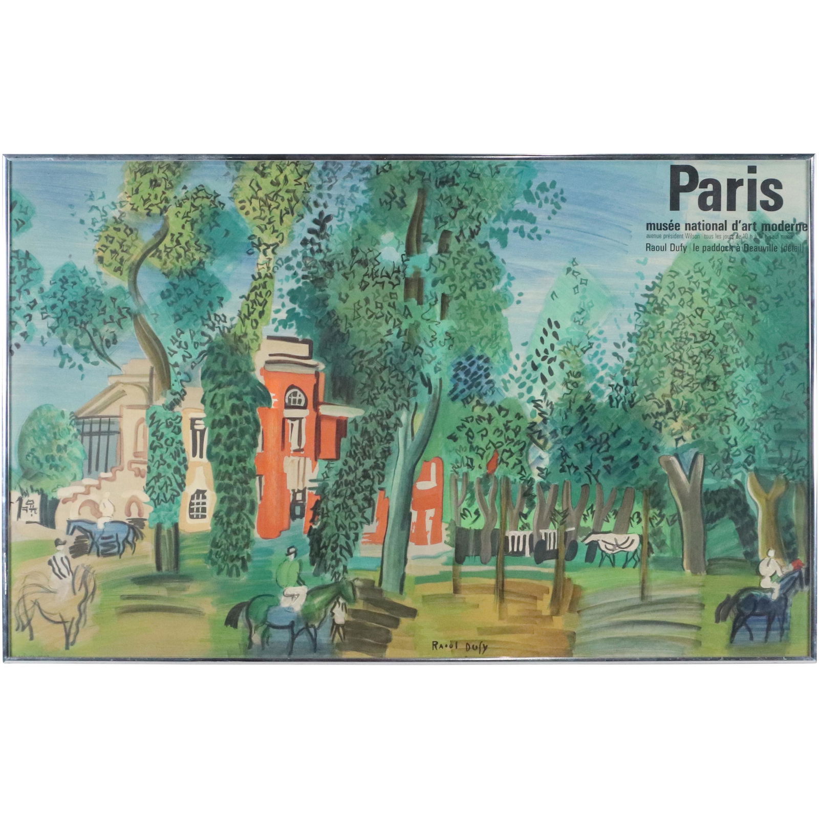 Raoul Dufy Vintage Exhibition Poster Inter Museum Paris (1 of 8)