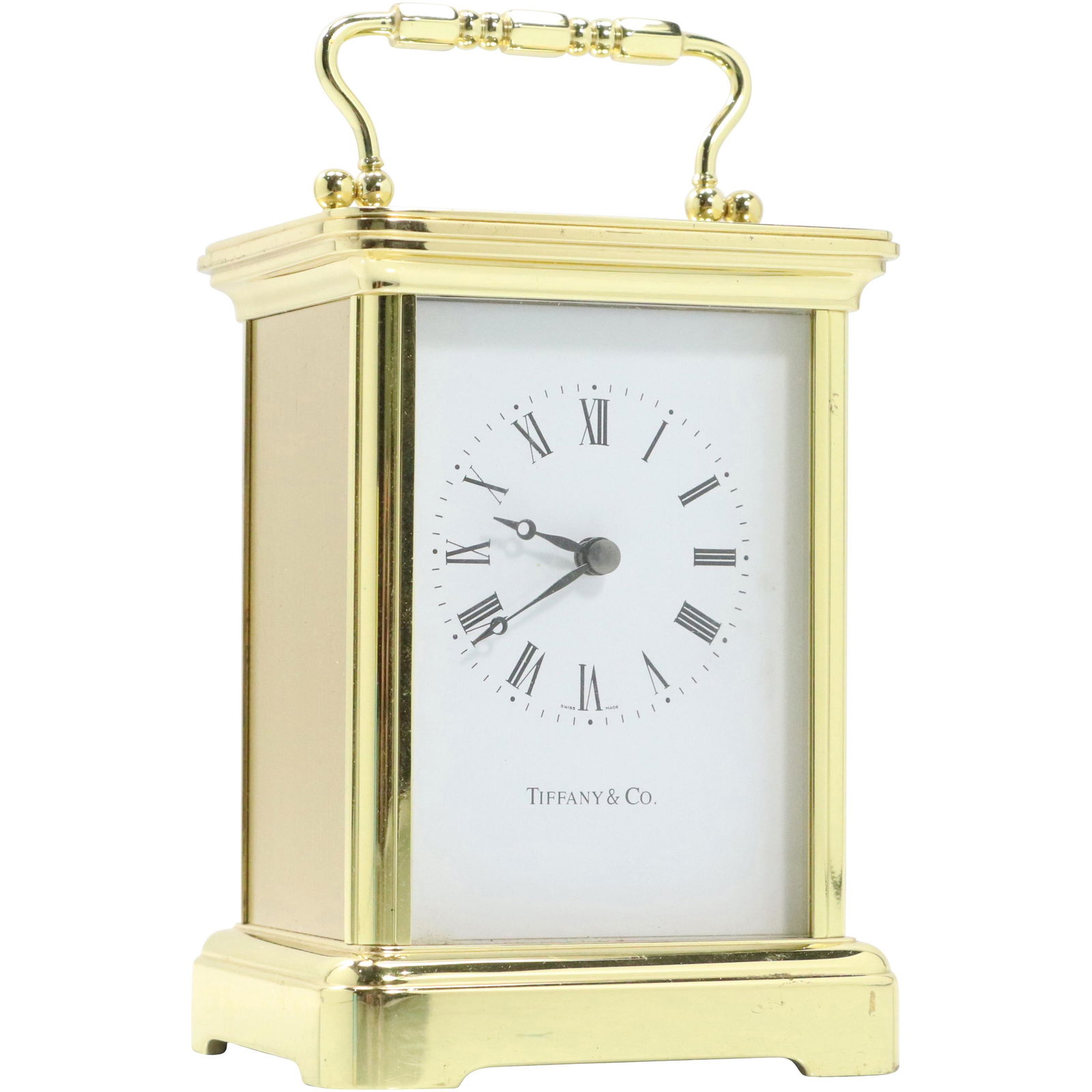 TIFFANY & CO Brass Quartz Carriage Clock (1 of 9)