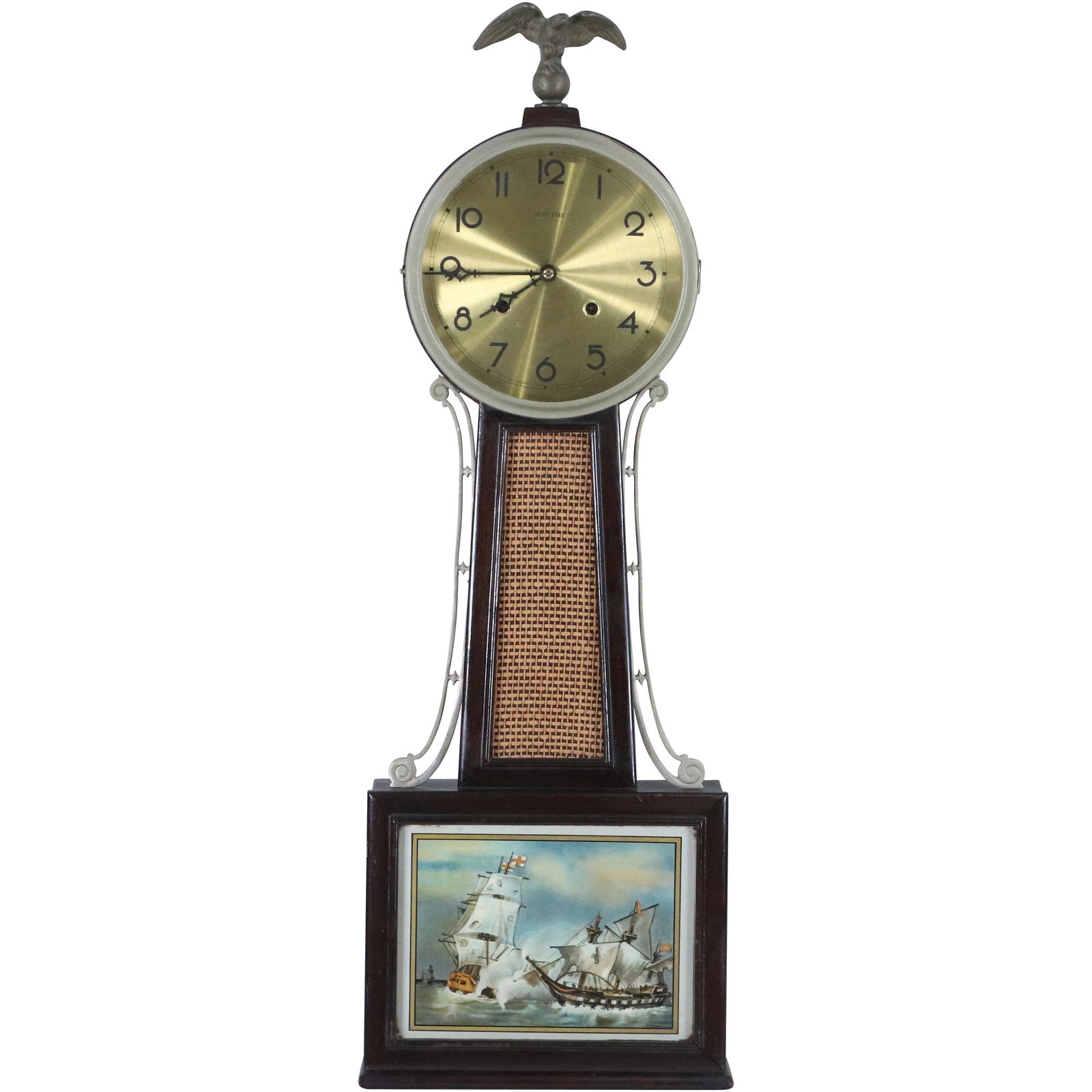 New Haven "Supreme" 8-Day Banjo Wall Clock (1 of 10)