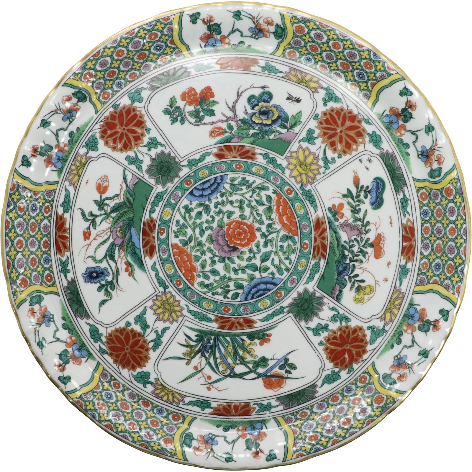 B & Co Limoges France Porcelain Platter Asian Floral (1 of 7)