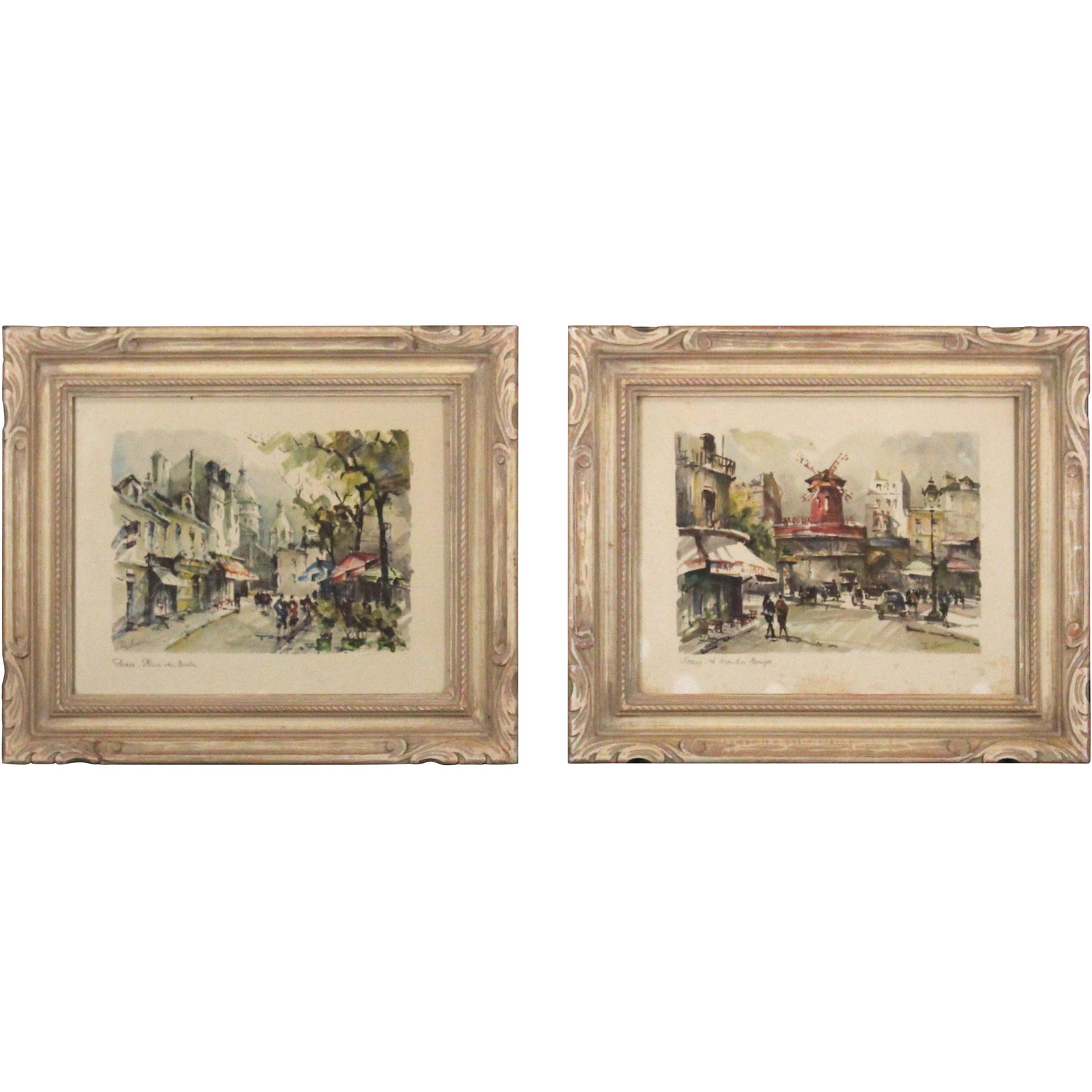 [2] Vintage Framed Parisian Street Prints (1 of 20)