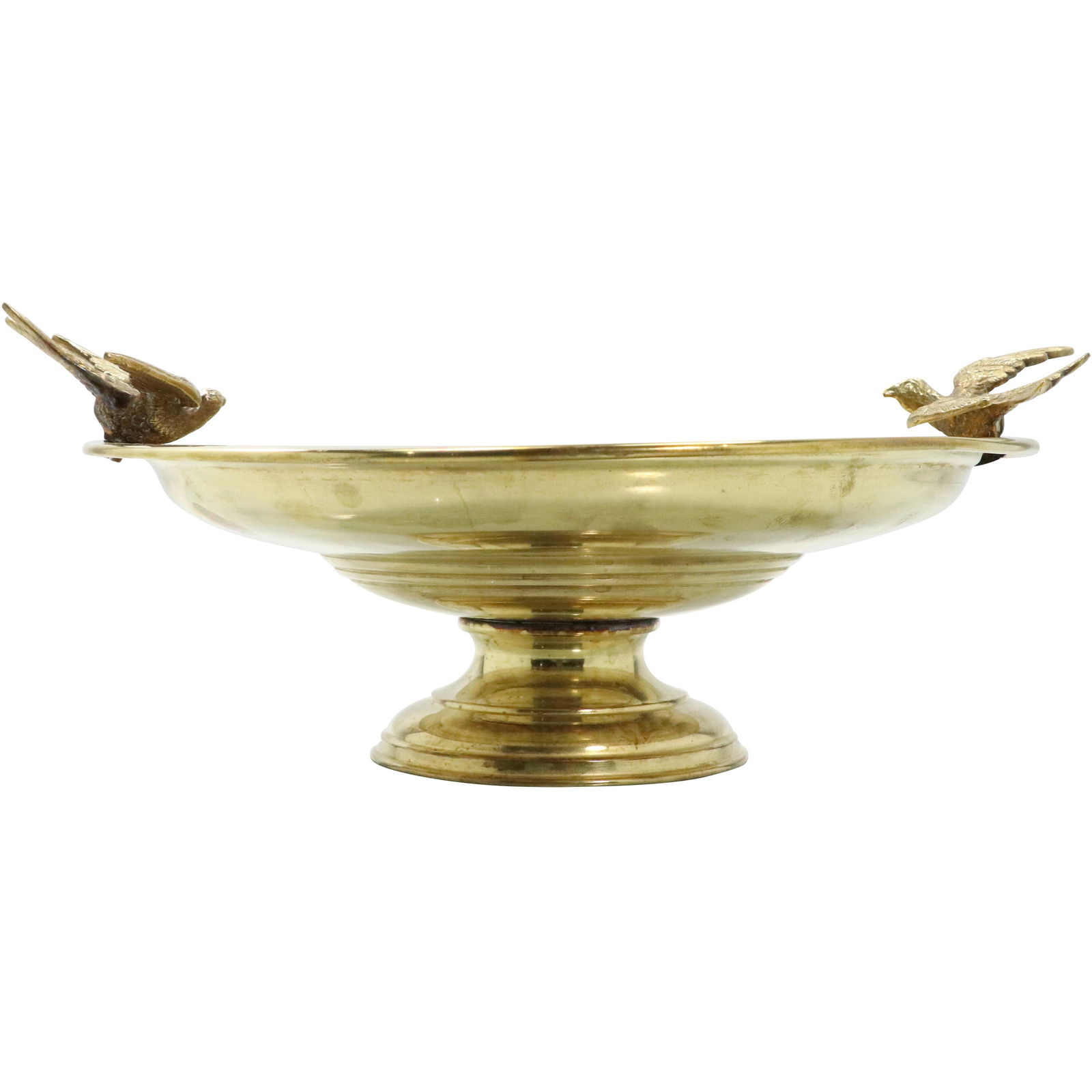 19th C. Polished Bronze Tazza Compote Center Relief (1 of 9)