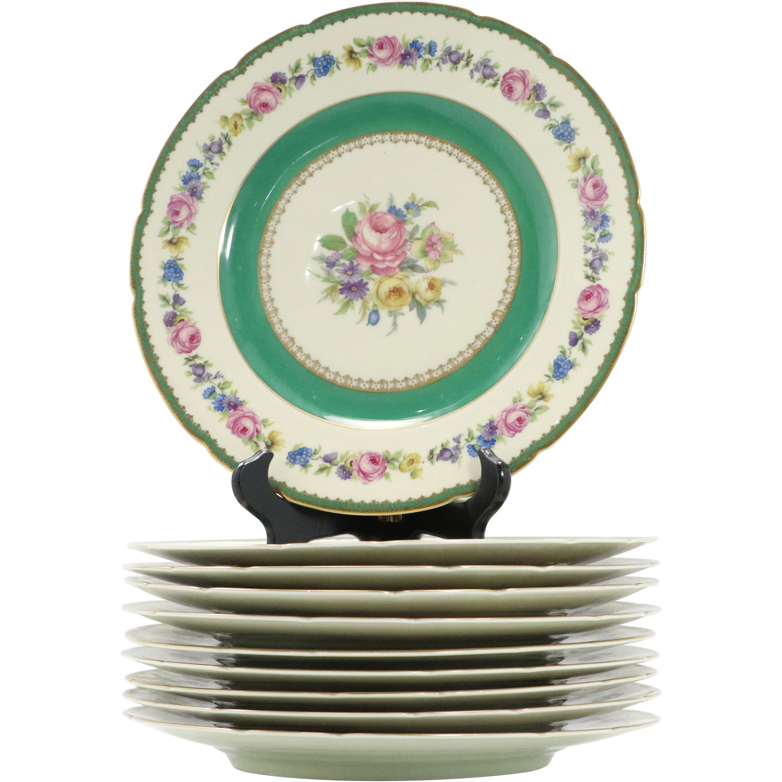 [10] KPM Germany Royal Ivory Porcelain Dinner Plates (1 of 7)