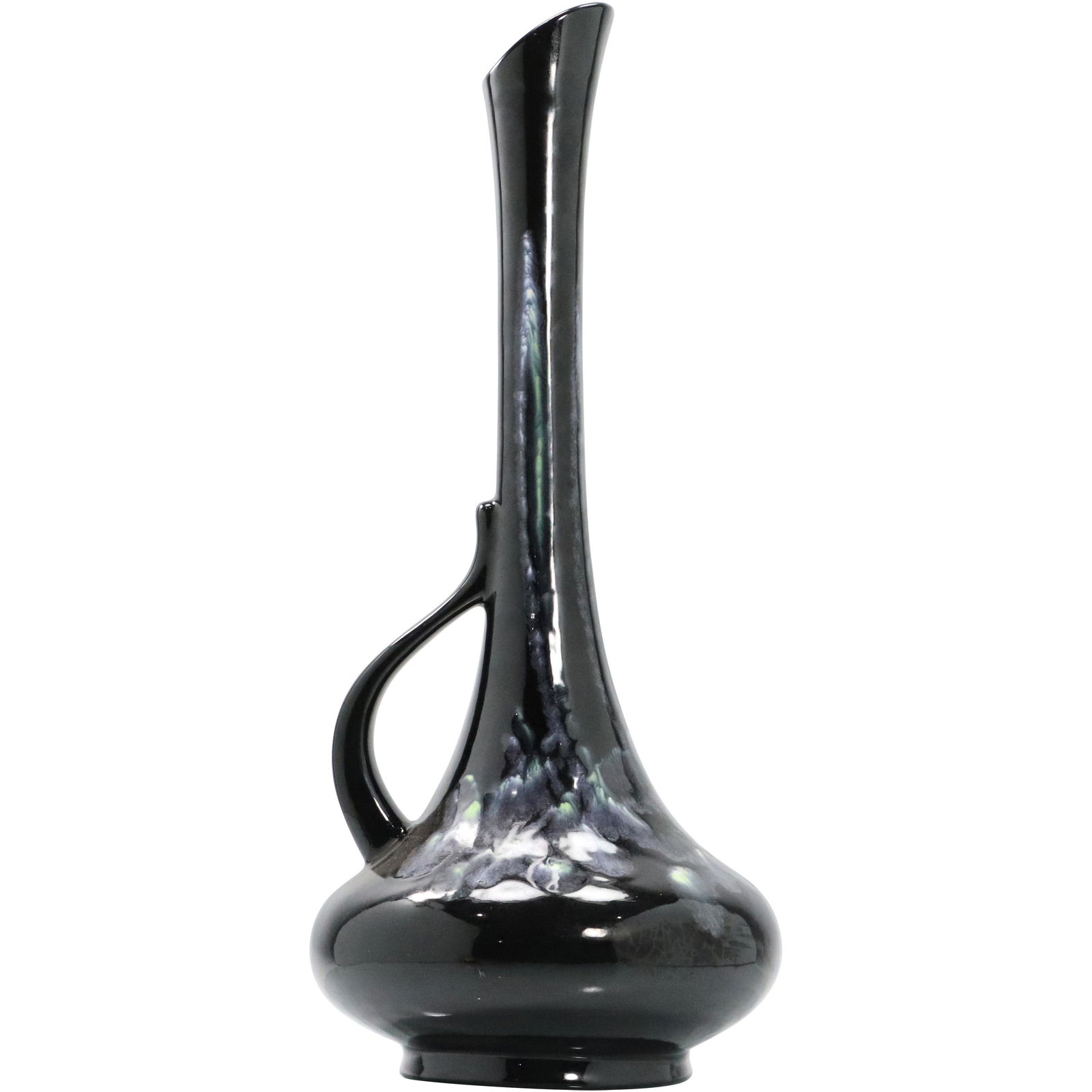 Mid-Century Royal Haeger Black Glaze Ceramic Ewer (1 of 8)