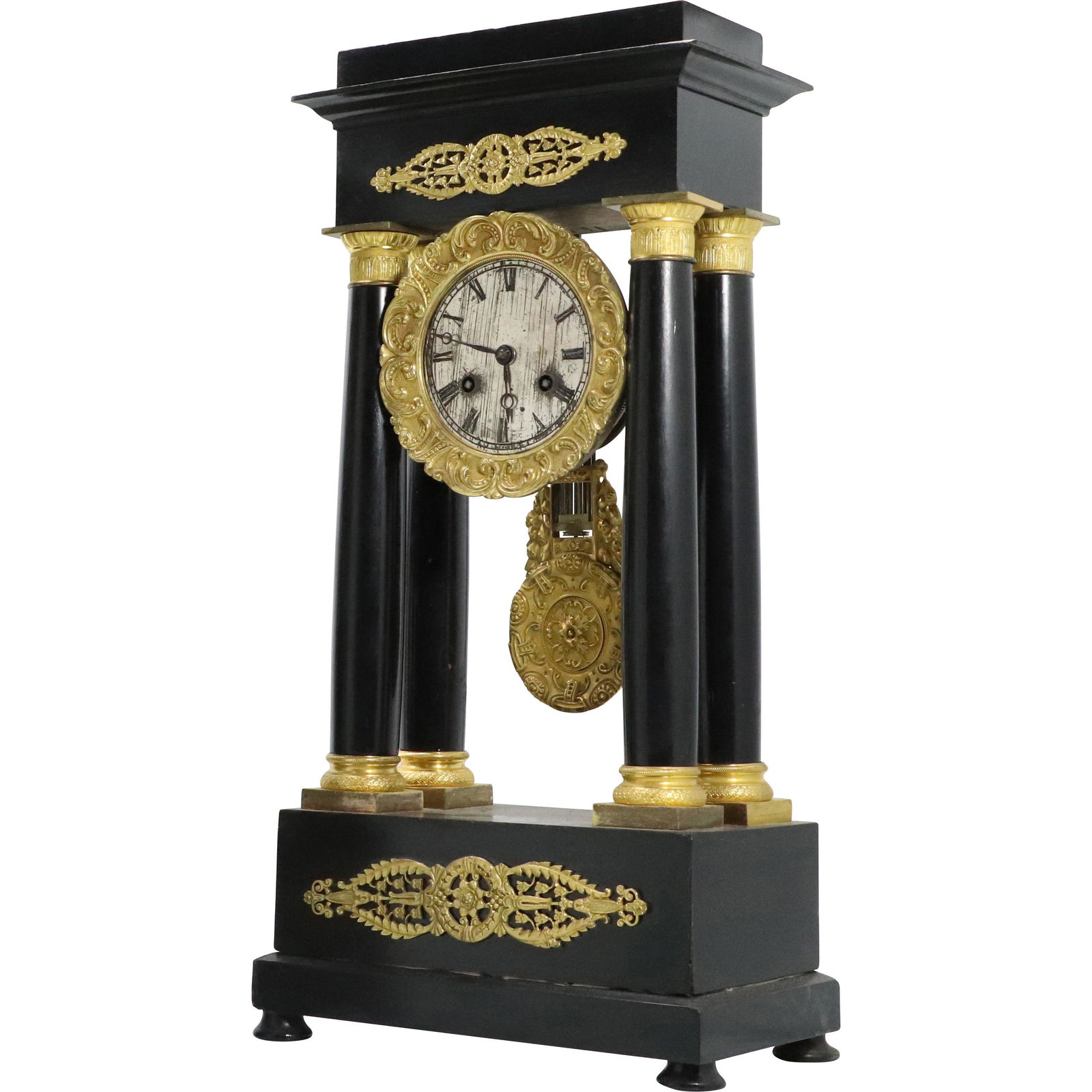 French Empire Portico Column Mantle Clock (1 of 7)