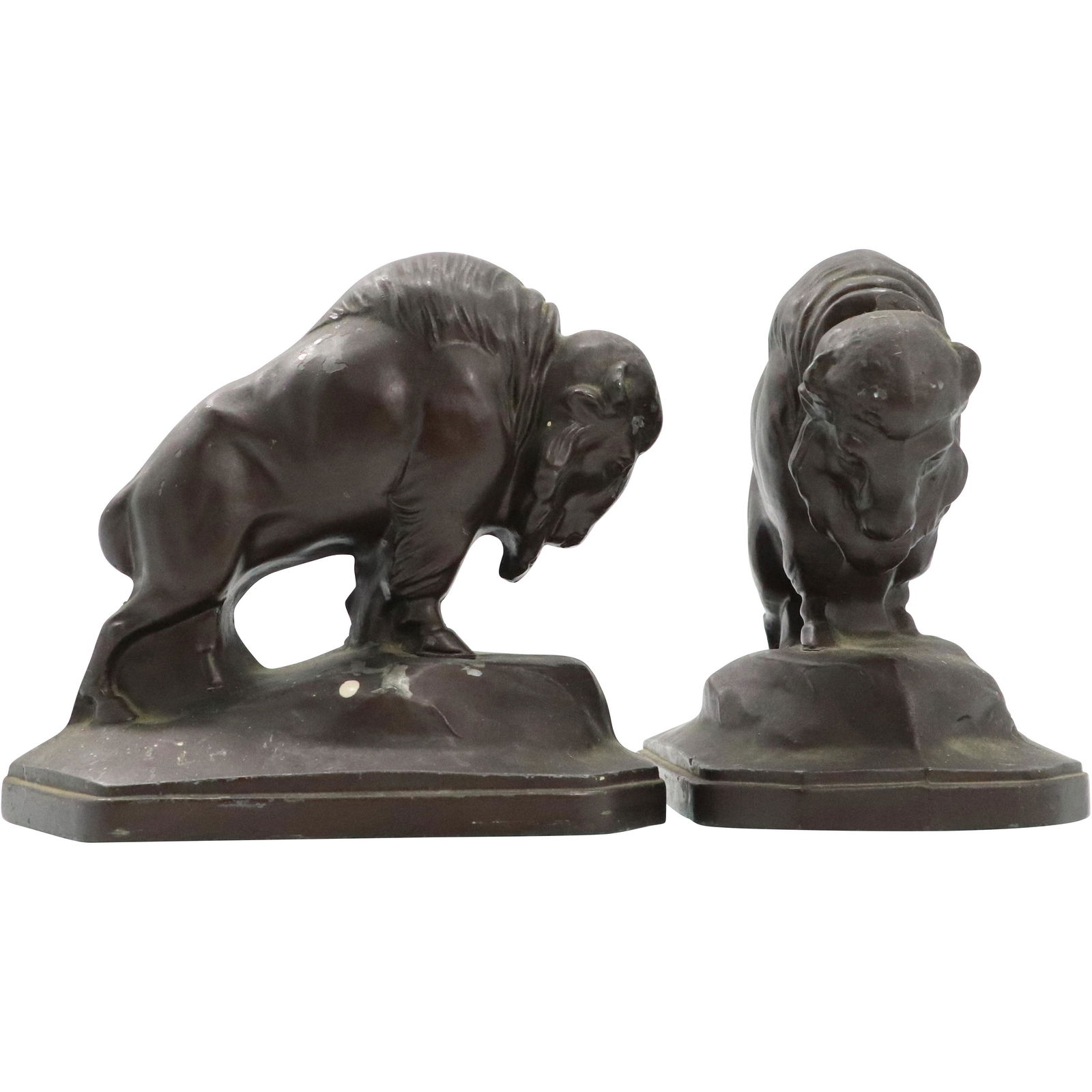 Western Buffalo Vintage Cast Metal Bookends (1 of 6)