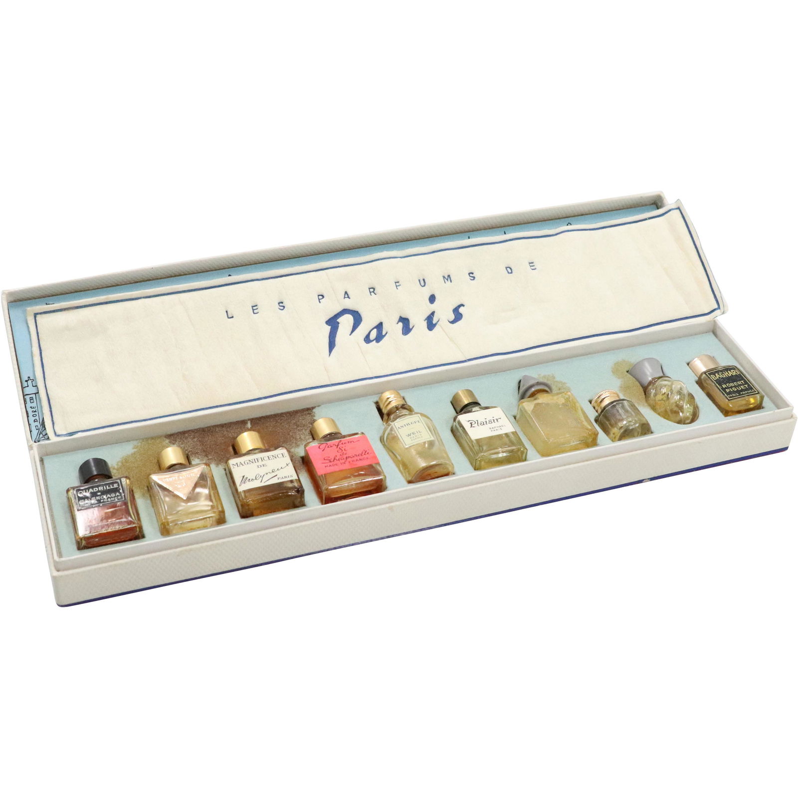 10 Paris France Vintage Set Perfume Bottles in Box (1 of 8)