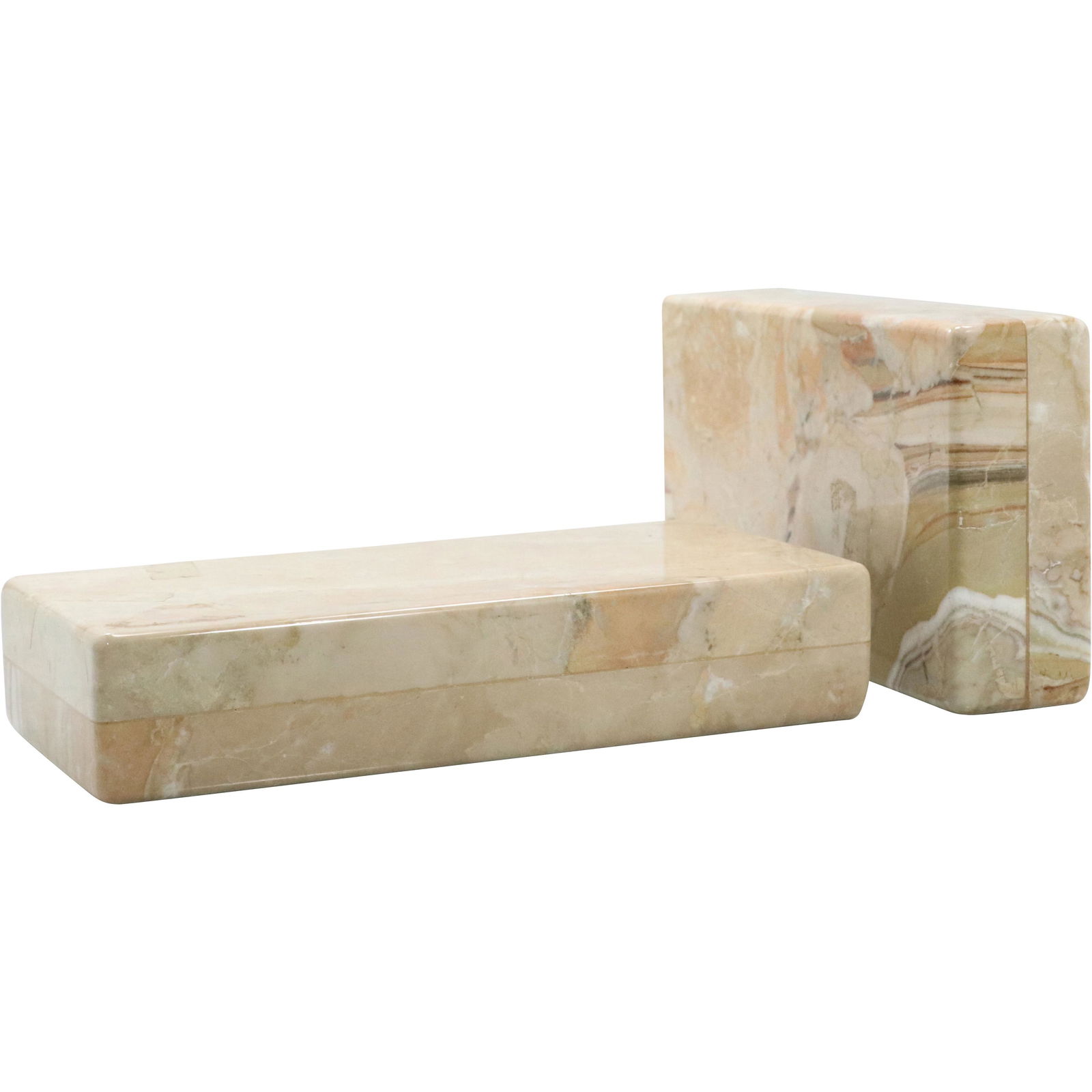 Polished Marble Rectangular Bookends (1 of 4)