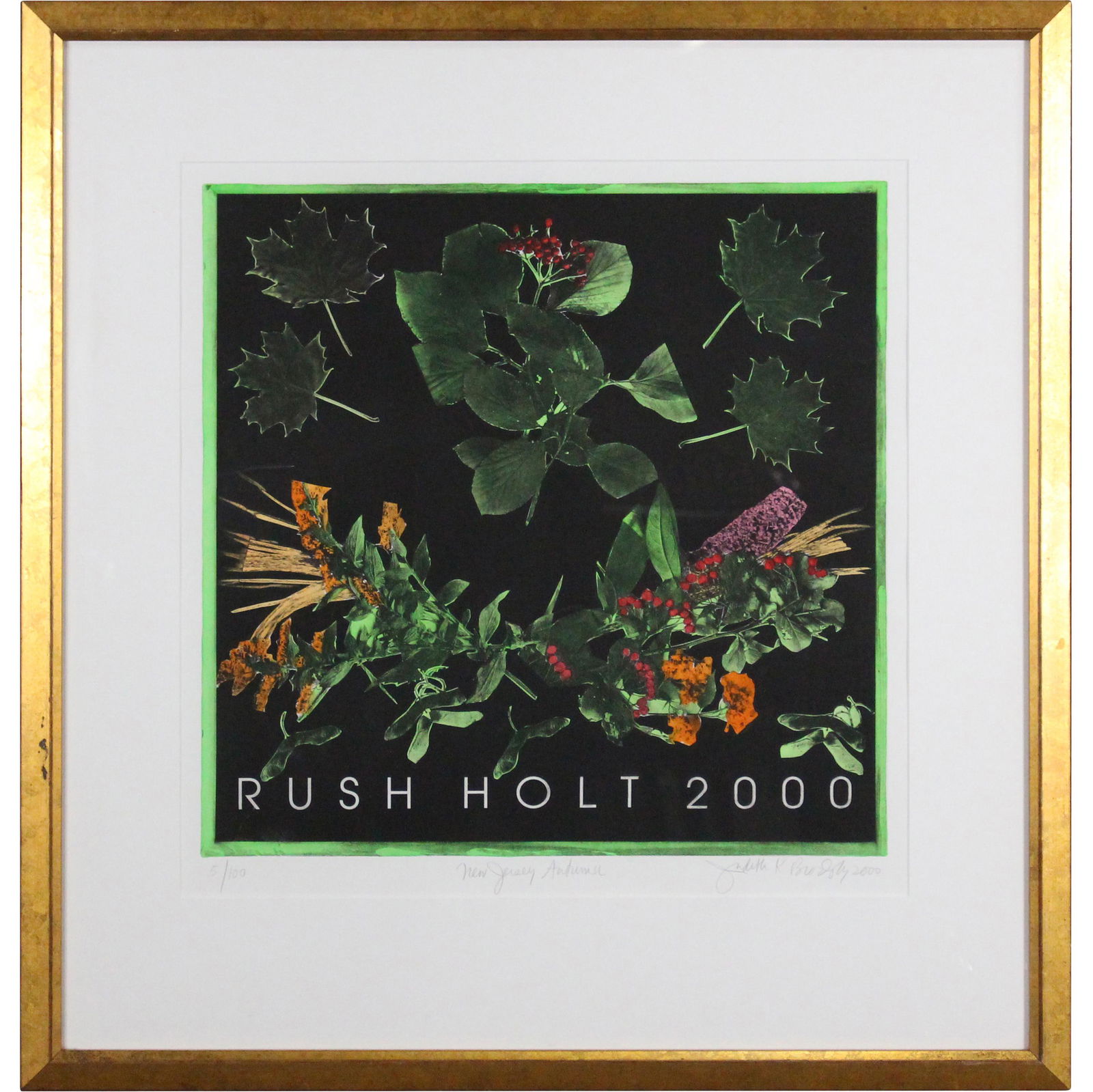 Judith K Brodsky, Lithograph #5/100 New Jersey Autumn (1 of 11)