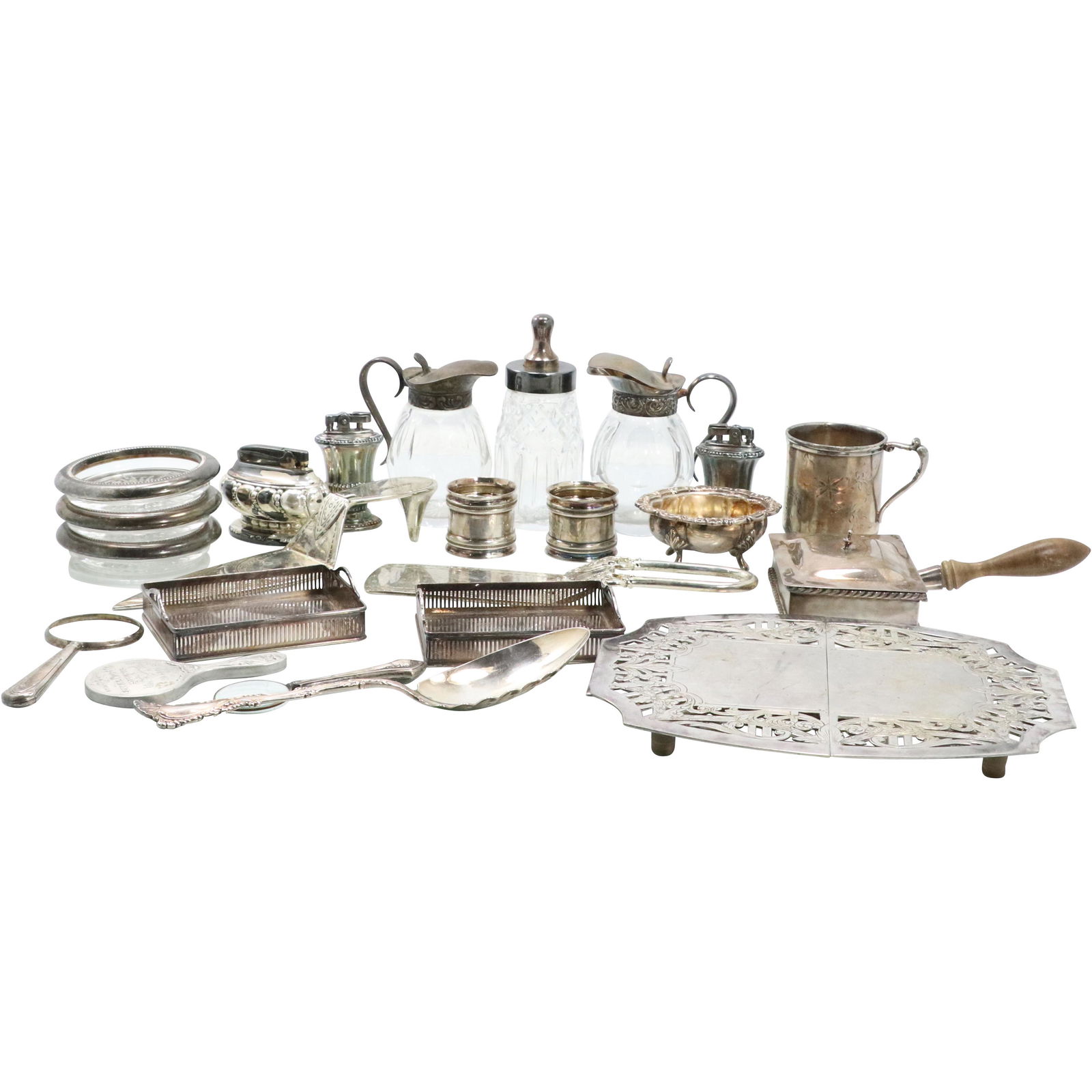 23 Pcs Assorted Estate Silver Plate & Table Accessories (1 of 15)