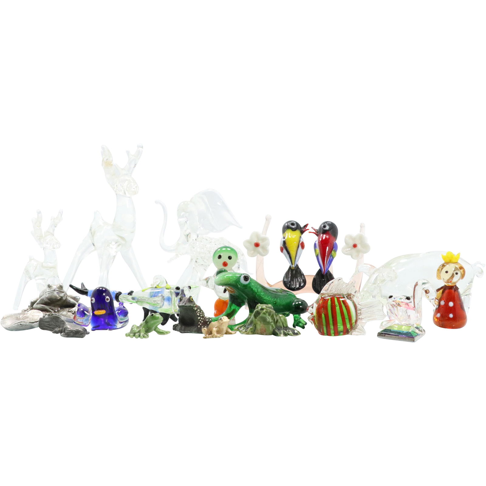 19 Assorted Murano and Blown Glass Animals and Figures (1 of 10)