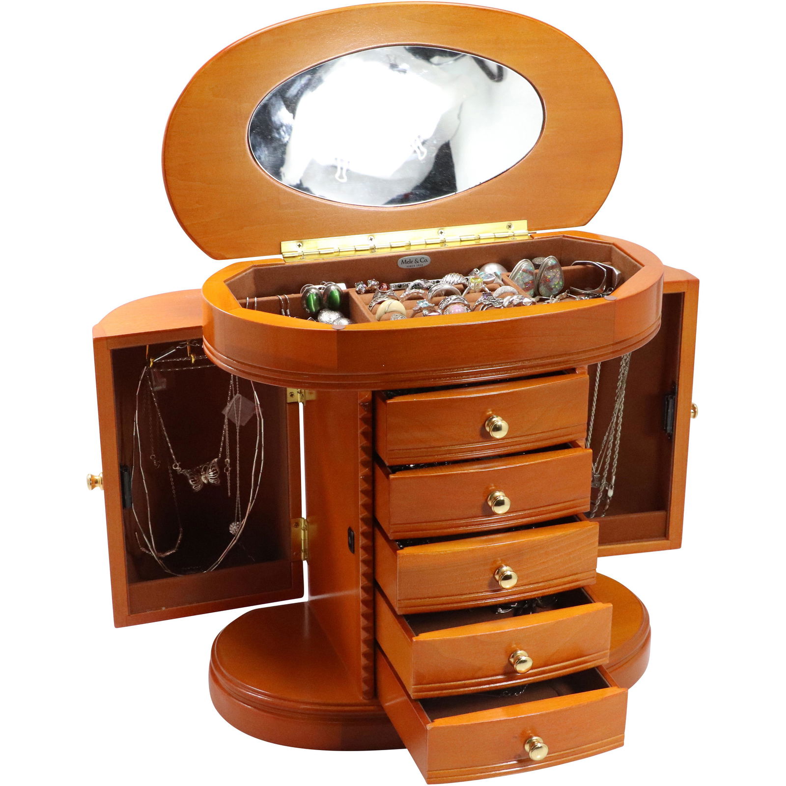 Estate Jewelry Box Loaded 100+ Pieces Sterling Jewelry (1 of 13)