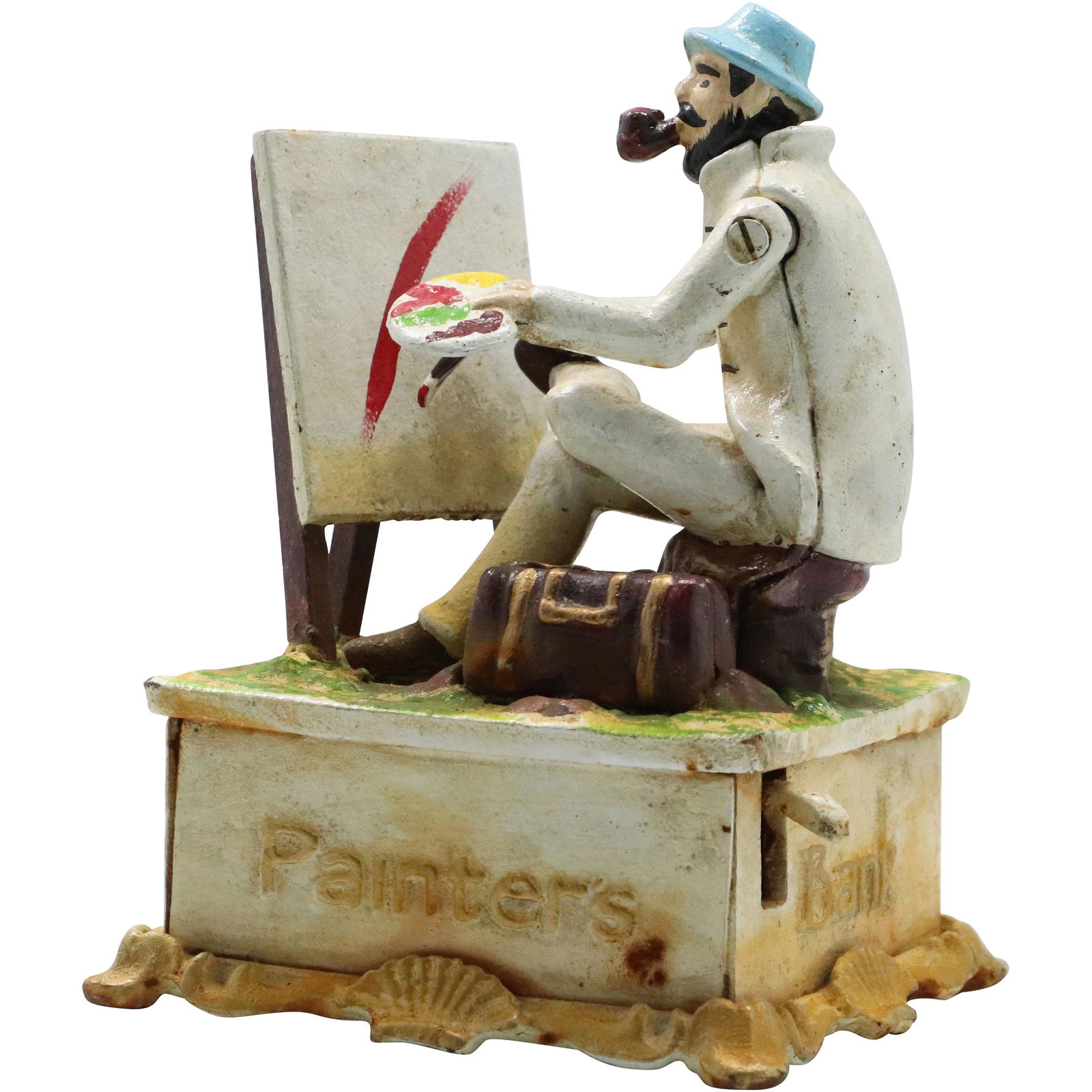 "Painters" Cast Iron Mechanical Novelty Bank (1 of 10)