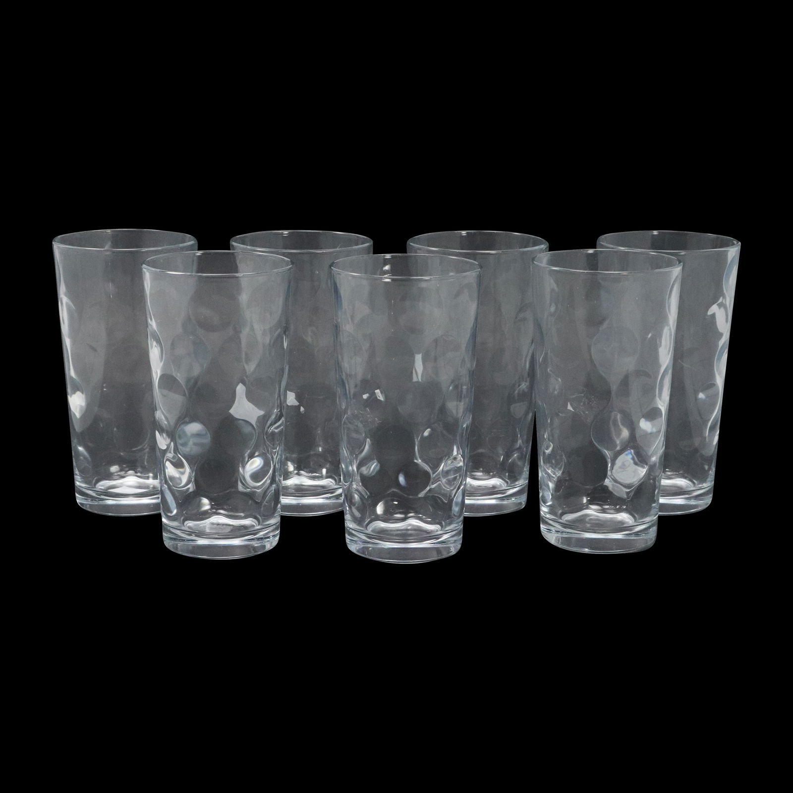 [7] Mid-Century Tall Drinking Glasses Circles Pattern (1 of 6)