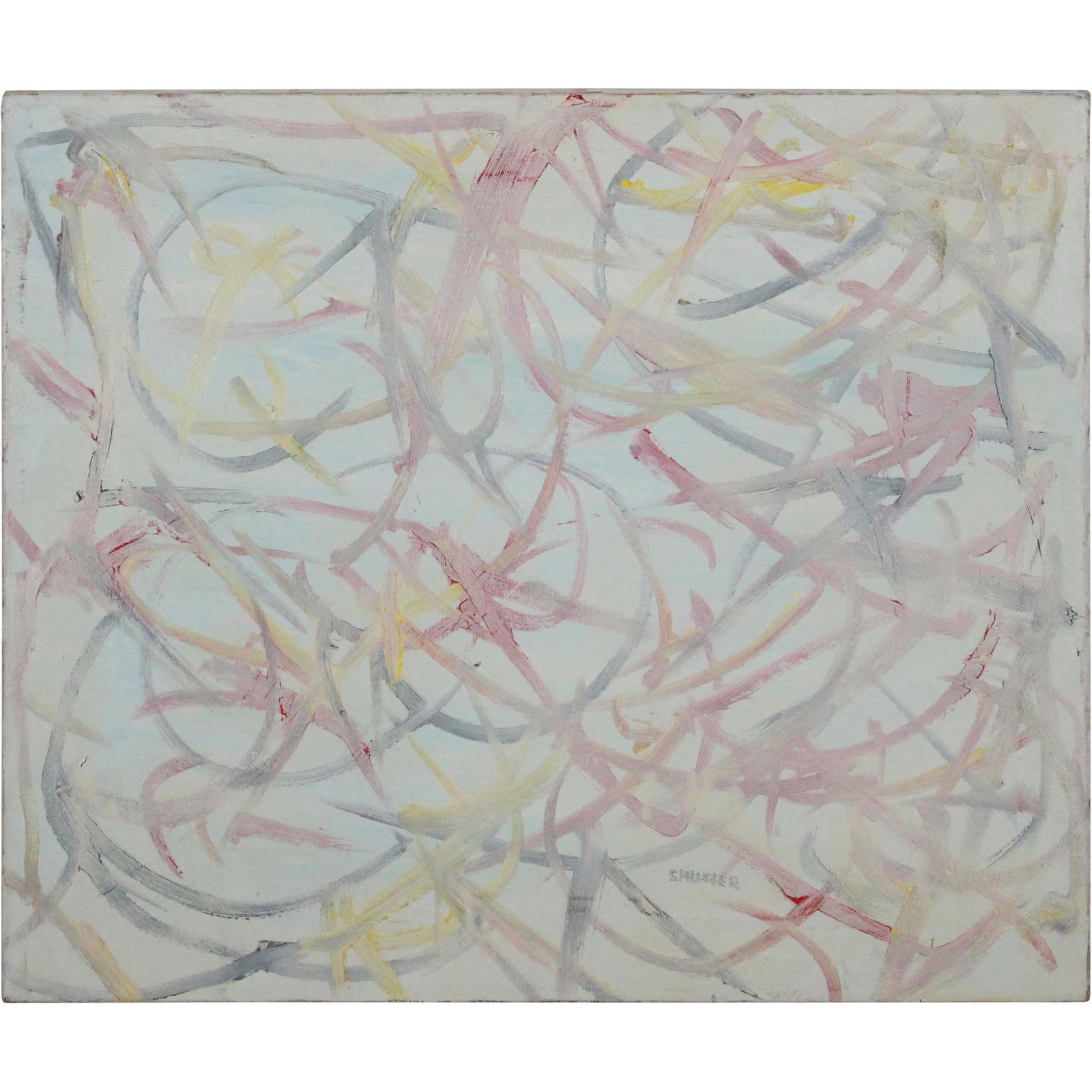 Shuster, Mid-Century Modern Abstract Soft Pastel Colors (1 of 13)