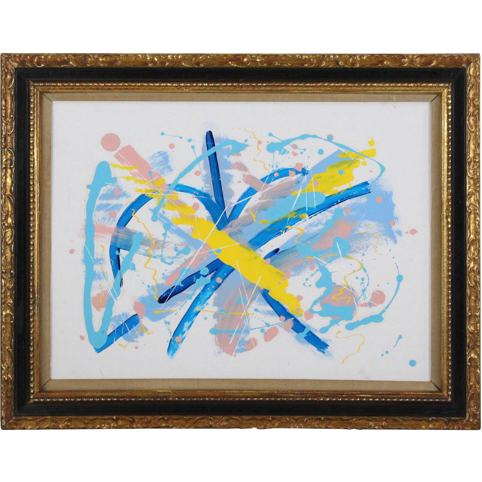 Mid-Century Modern Expressionism Abstract Oil Painting (1 of 15)