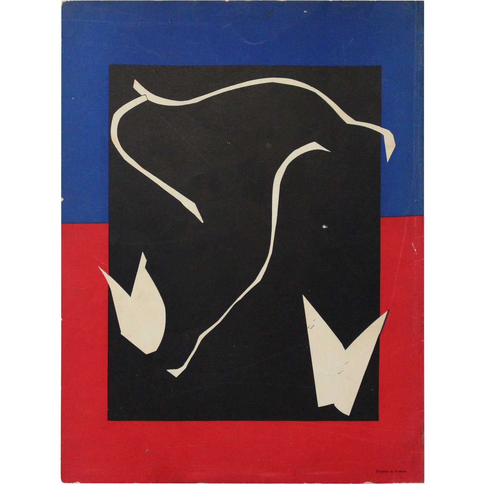 Vintage Lithograph Red Blue Black (1 of 11)
