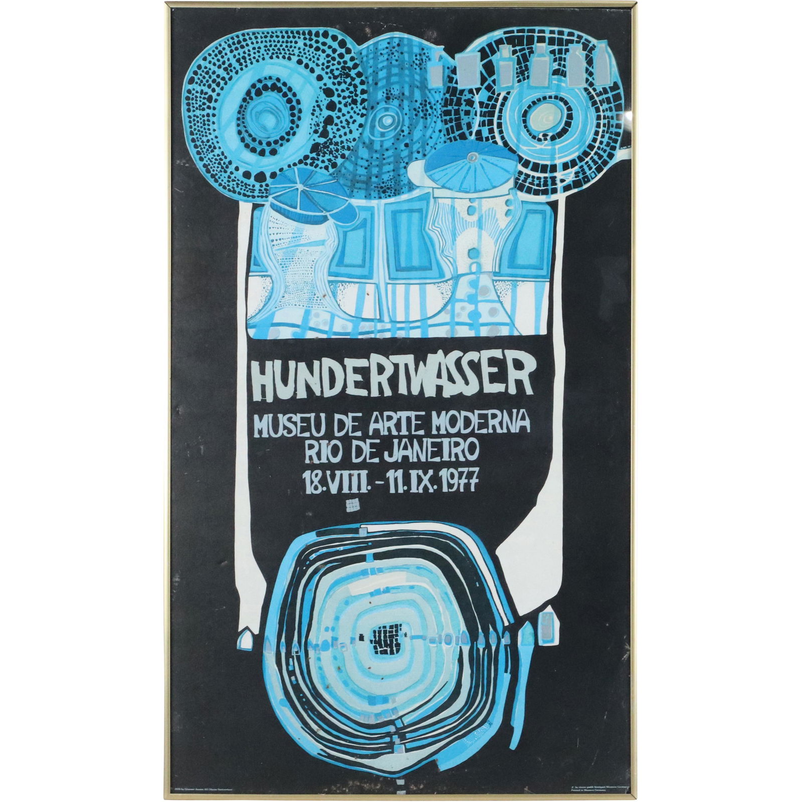 Hundertwasser 1977 Poster West Germany Arte Moderne (1 of 8)